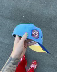 Image 4 of  YELLOW BRIM SEATTLE MARINERS CUSTOM FITTED CAP
