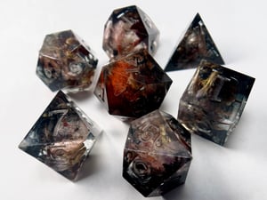 Image of Widow’s mourning  (PREORDER) 7-Piece TTRPG Dice Set 