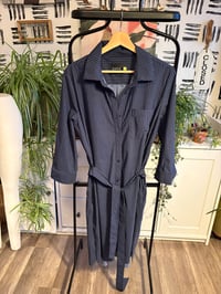 Image 1 of NWT pen, striped dress with pockets  and tie