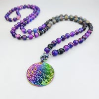 Image 2 of Rainbow Galaxy Moon Mala