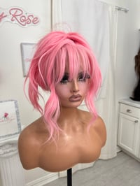Image 5 of Flamingo pink bangs (ready to ship) 
