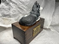 Image 15 of Custom Engraved Handpainted Siberian Husky Urn For Ashes Pet Portrait To Your Photos