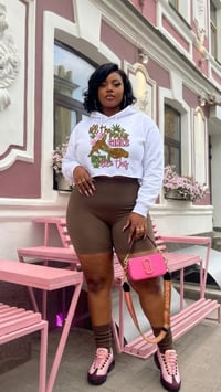 Image 3 of All The Pretty Girls Roll Like This Cropped Hoodie