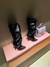 Image 2 of BLACK BUTTON ME BOOT