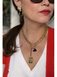 Image 2 of COLLAR CORAZÓN NEGRO