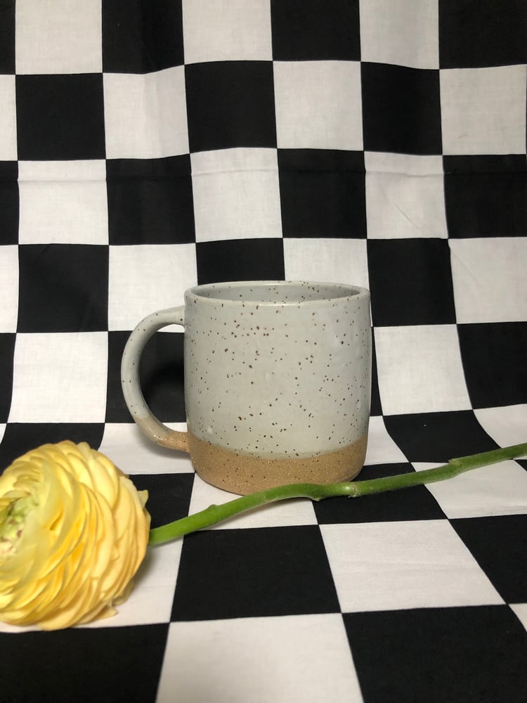 Image of Speckled White Mug- 22oz