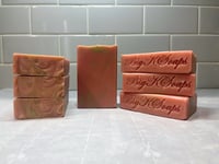 Image 1 of SUMMER CRUSH: strawberry/cherry. COCONUT MILK SOAP 