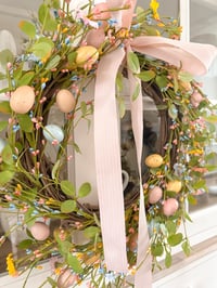 Image 1 of SALE! Pastel Egg & Flower Wreath 