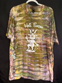Image 1 of XL Hail Satan Tie Dye Shirt 5