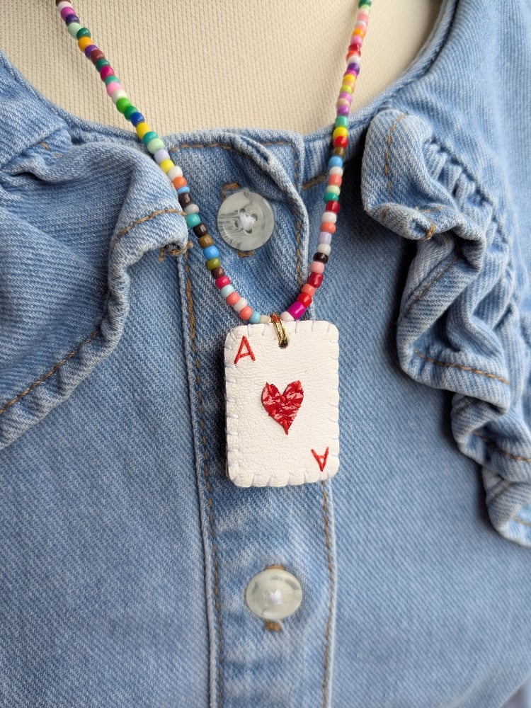Image of Ace of Hearts Necklace