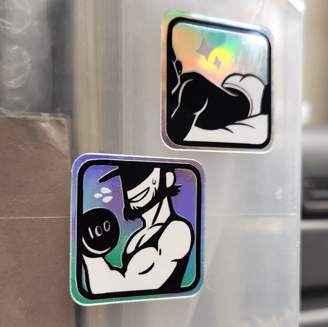 [Stickersheet] Gooey Grid - 12 Stickers!