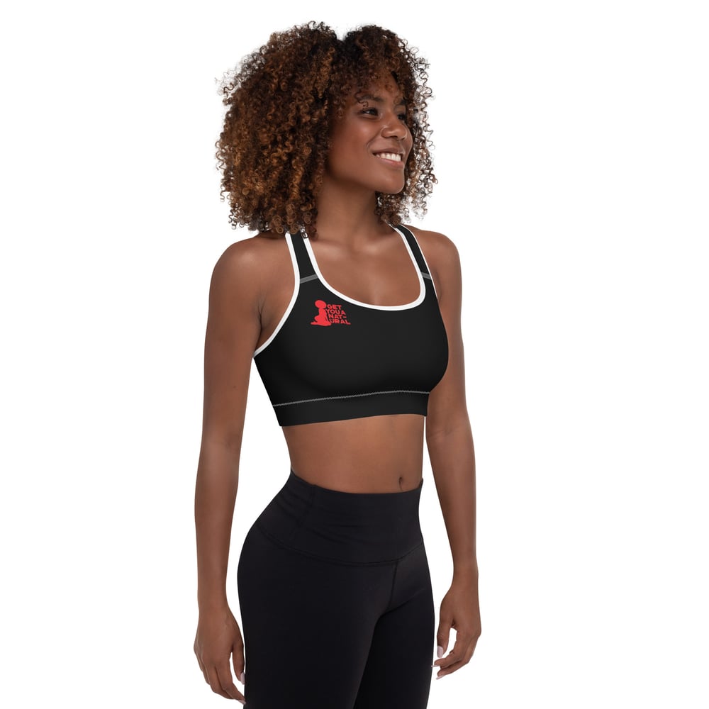 Image of Padded Sports Bra Logo