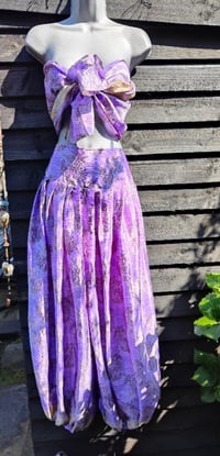 Image 1 of Milan Hareem/ Bloomer/ Balloon  trousers with matching head scarf -lilac upto 14 uk