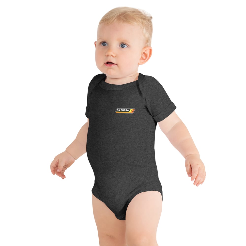 Baby short sleeve retro one piece dark