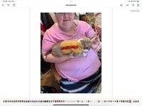 Image 4 of Crochet hotdog dog/cat sweater