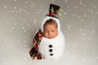 Image 3 of Snowman Swaddle Pouch 