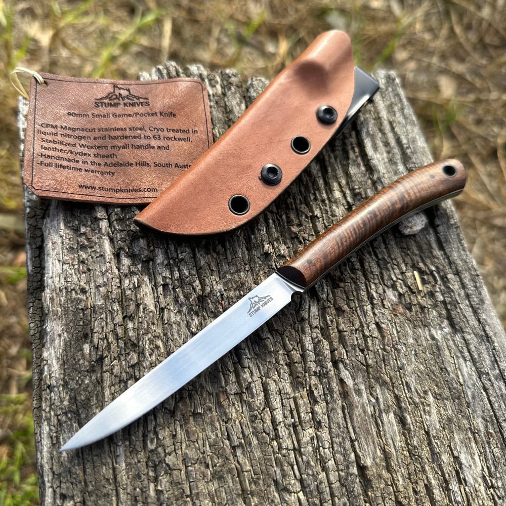 Image of 95mm Small Game/pocket knife Magnacut Myall