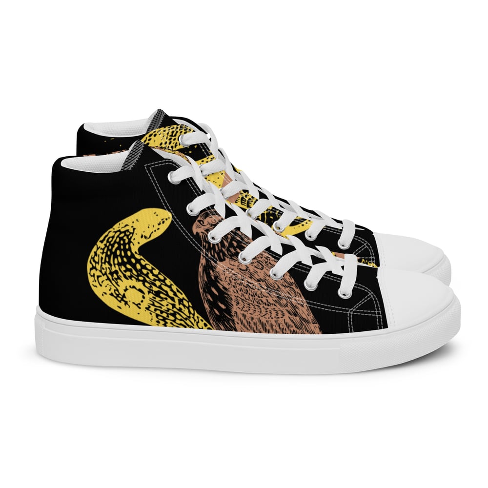 ZEN EXP - “Snake vs. Falcon” Men’s high top canvas shoes