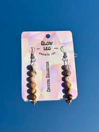 Image 3 of Brown Banded Agate Earrings