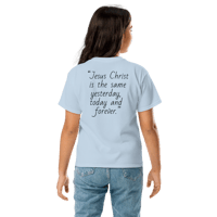 Image 5 of Unisex Youth classic tee (Jesus never changes)