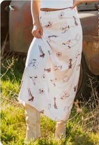 Image 2 of Falda vaquera beige XL