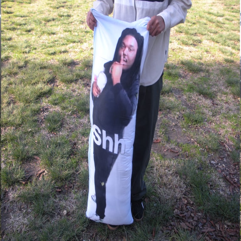 the shhh body pillow case Image 3