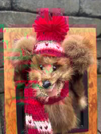 Image 2 of Scared Little Coward (framed mink)