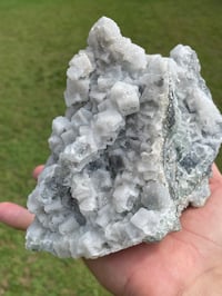 Image 12 of Green Cubic Fluorite With Sugar Quartz #662