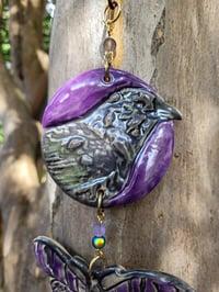 Image 4 of Raven and Moth Wall Hanging MADE-TO-ORDER