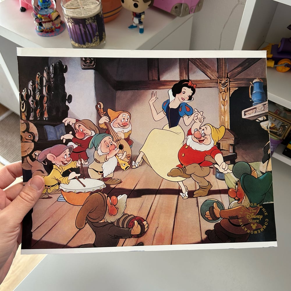 Image of Lithographie disney store blanche neige