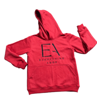 Everything Amor Red & Black pullover Hoodie 