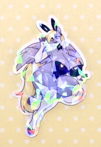 Derpy bnnuy suit holo sticker ✨