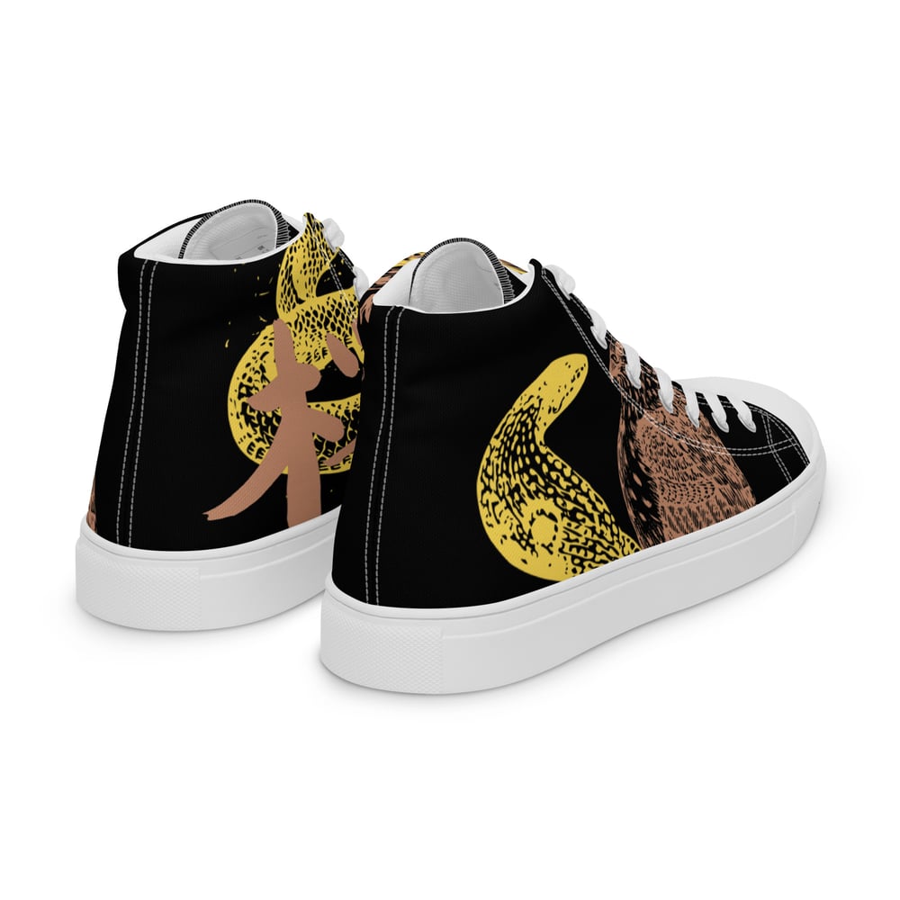 ZEN EXP - “Snake vs. Falcon” Men’s high top canvas shoes