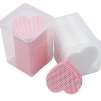 Image 3 of 200pcs Lint Free Paper Cotton Pad Eyelash Extension Glue Remover Napkins Lash Grafting Cleaning Glue