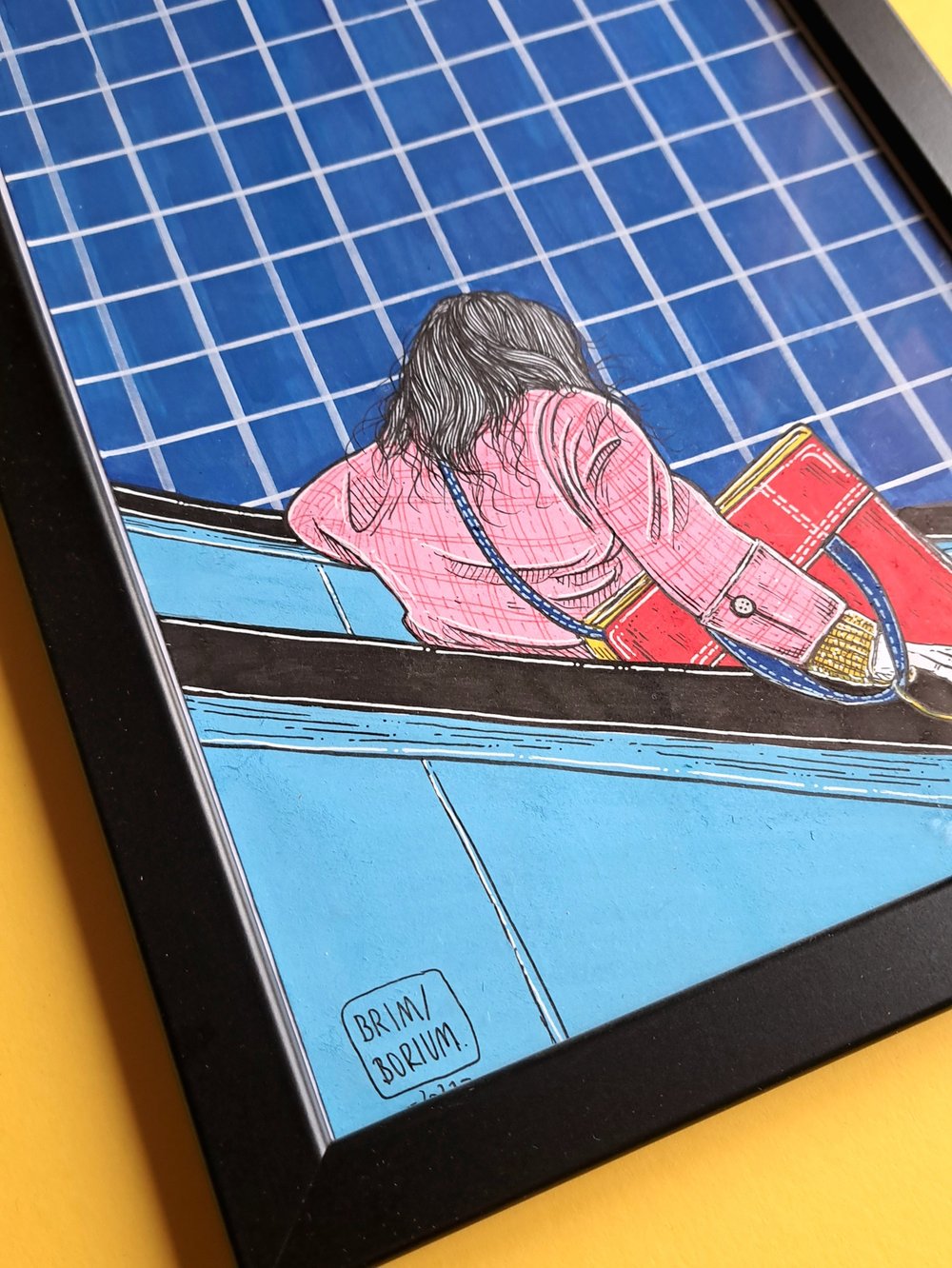 'EASY WAY OUT' original illustration (A4, frame incl.)