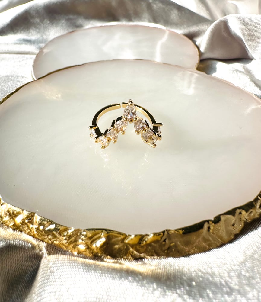 Image of Moissanite Diamond Ring