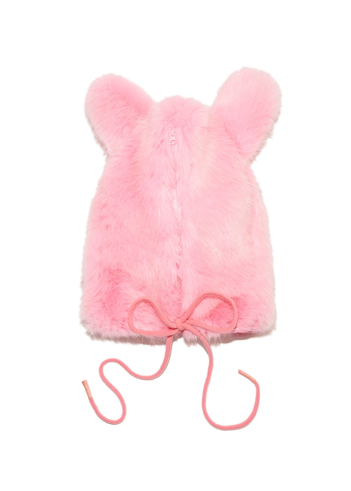 Pink bunny zip up hat