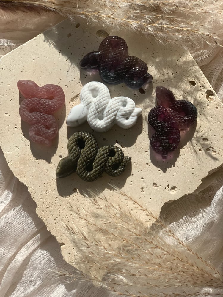 Image of Snake Carvings (assorted materials)
