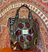 Coated Quilted Wax Print Medium Bag