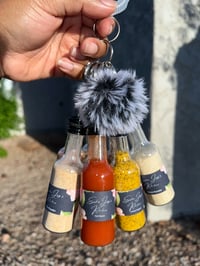 Esha’s Spice Keychains - 7 Flavors + 1 Hot Sauce 