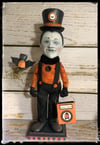 Halloween Dracula Vampire Folk Art Doll Penny Grotz