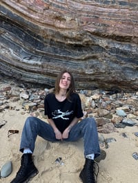 Image 3 of devil logo tee black