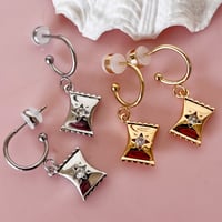 Image 1 of Sweet Half Hoops - Gold or Silver