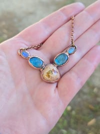 Image 4 of Electroformed Jelly opal necklace 15