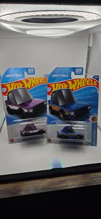 Image 1 of Lot of 2 Hot Wheels Nissan Skyline 2000GT-R LBWK Liberty Walk JDM TOONED NEW