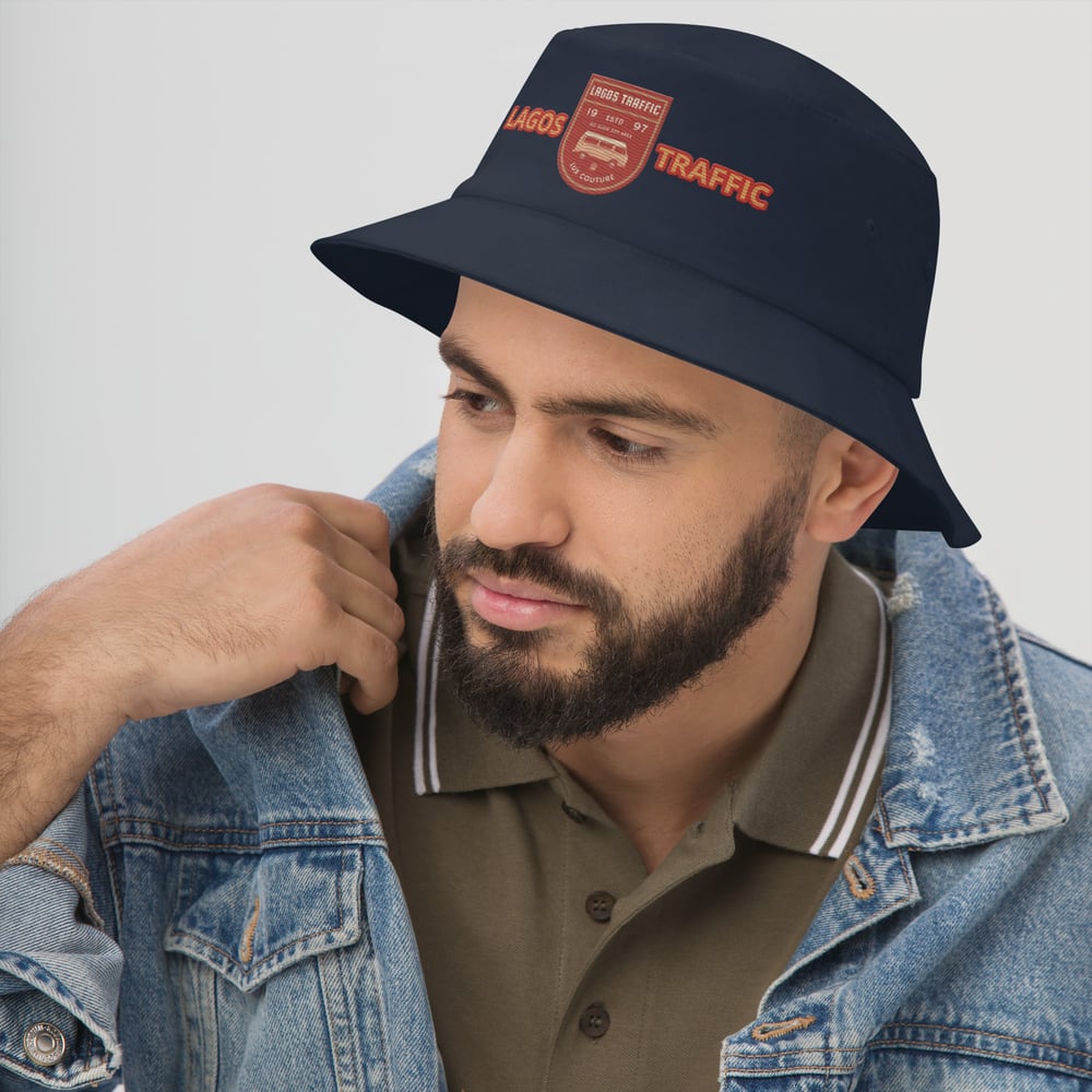 LAGOS TRAFFIC LUX COUTURE TWILL BUCKET HAT (BURNT ORANGE)