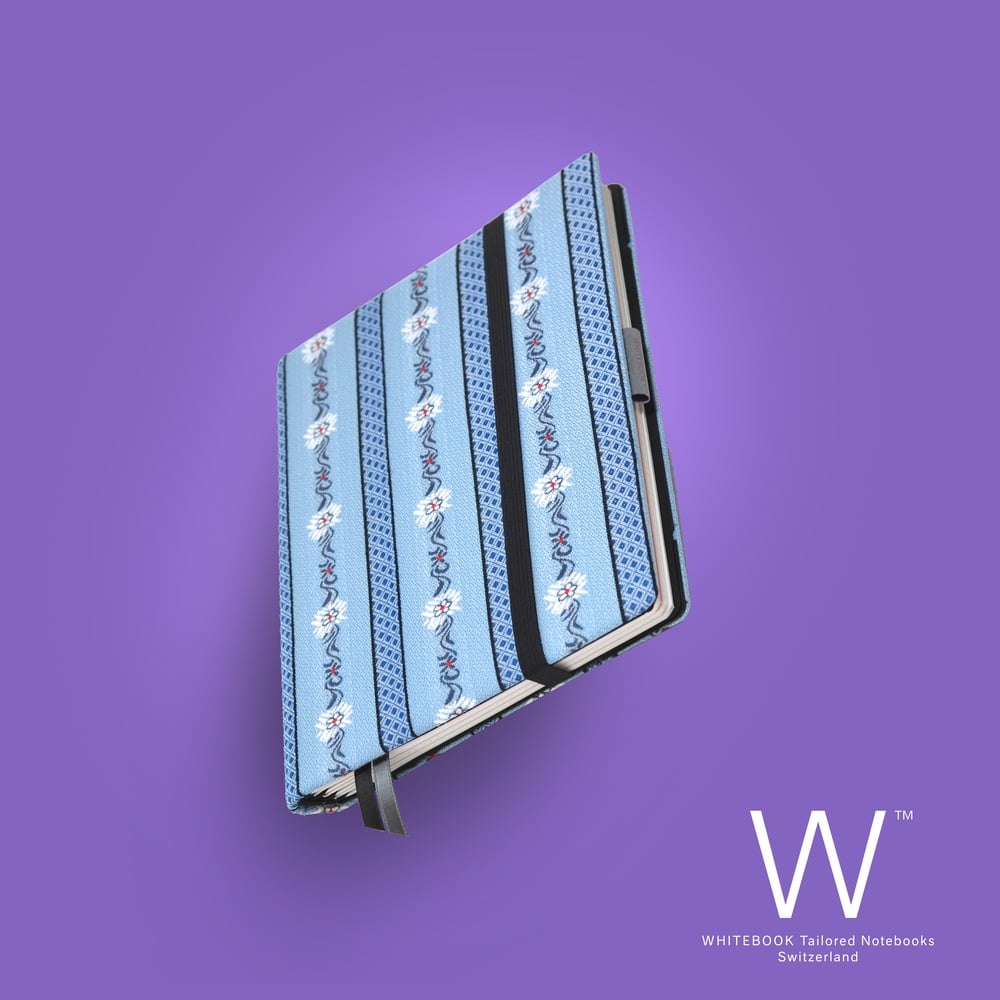 Image of Whitebook Collection Edelweiss F006, cotton, blue, 240p. (fits iPad / Air / Mini / Samsung)