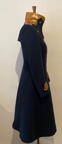 Image 5 of Cashmere and leather military coat