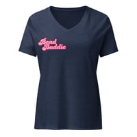 Image 7 of Bead Baddie Women’s relaxed v-neck t-shirt