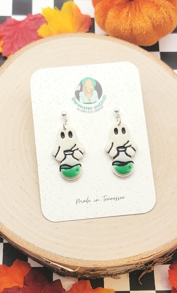 Image of Potion Bottle Ghost Dangles